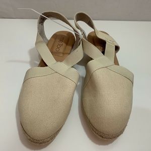 me TOO Womens New Nissa Espadrille Wedges in Cream Size 8.5